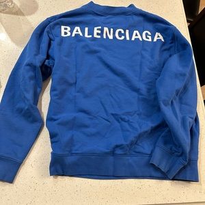 Blue Balenciaga crew neck.